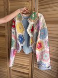 The Birdie Jacket | Blue Grandmothers Flower Garden 2