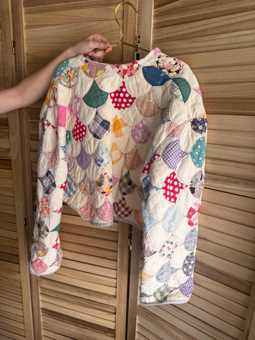 The Birdie Jacket | Ivory Scallop