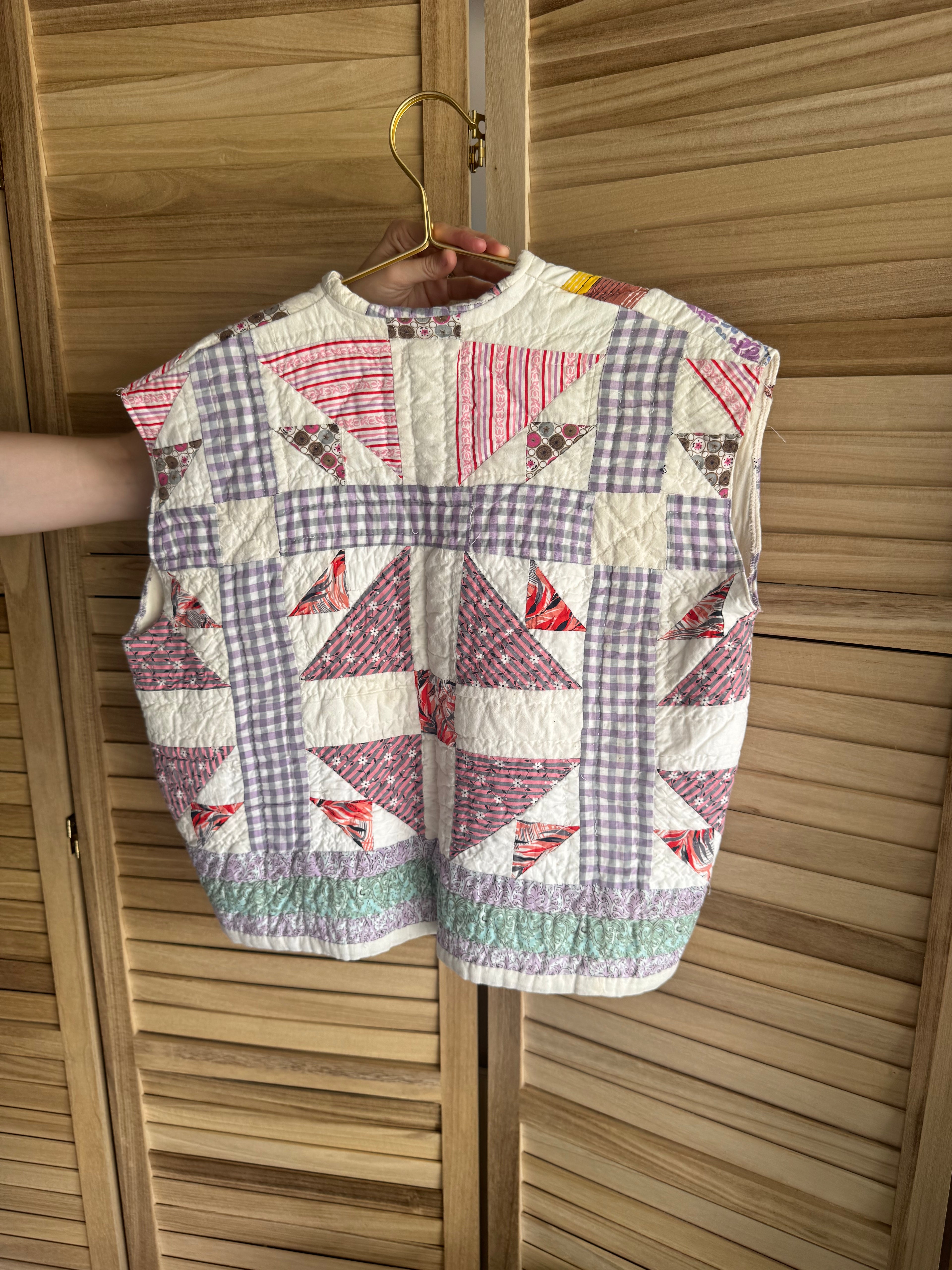 The Remnant Vest | Purple Gingham Lattice