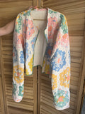 The Birdie Jacket | Pastel Spring Grandmothers Flower Garden