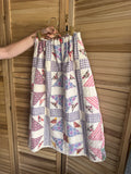 The Nest Maxi Skirt | Purple Gingham Lattice