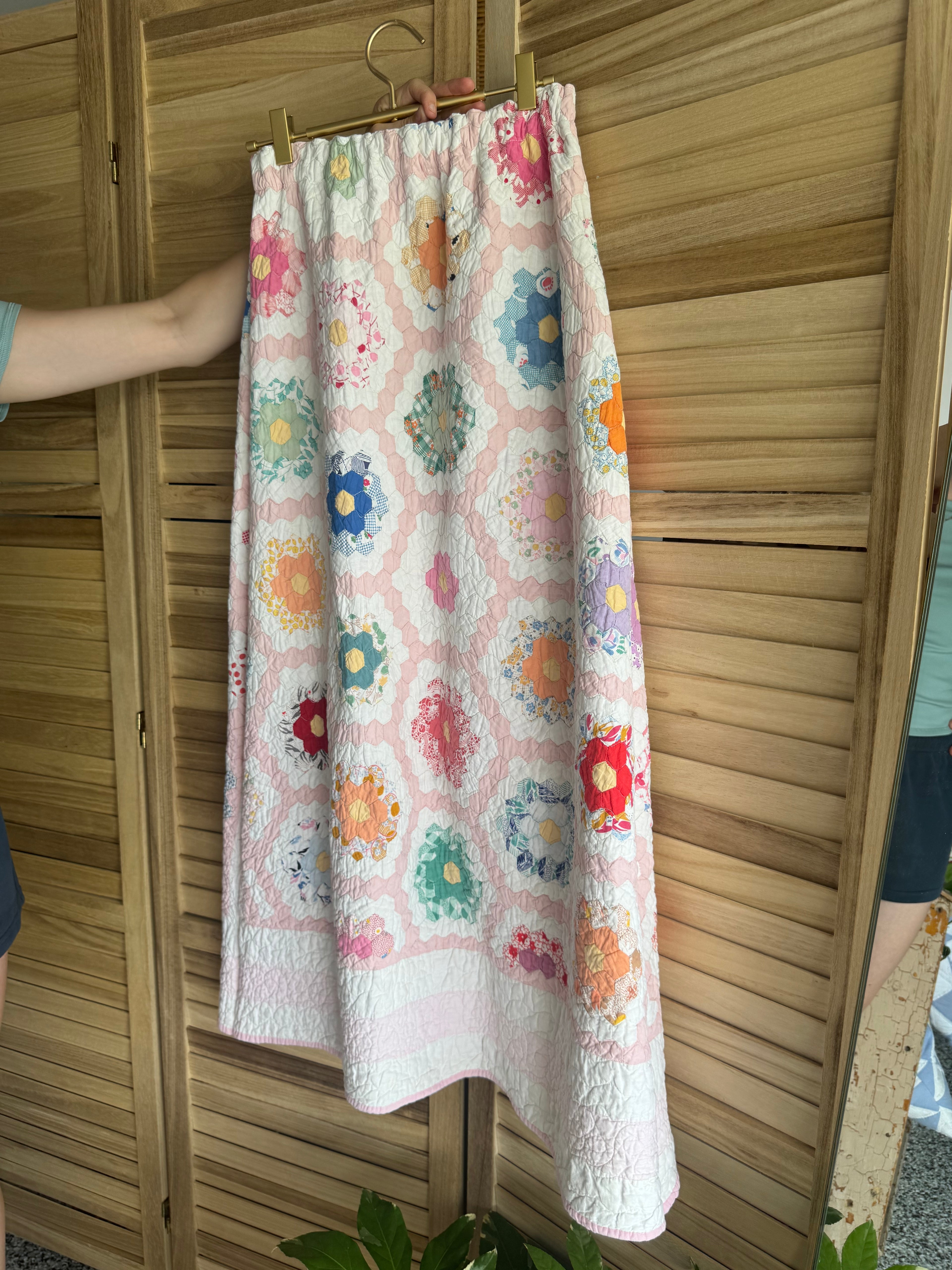 The Nest Maxi Skirt | Pink Grandmothers Flower Garden