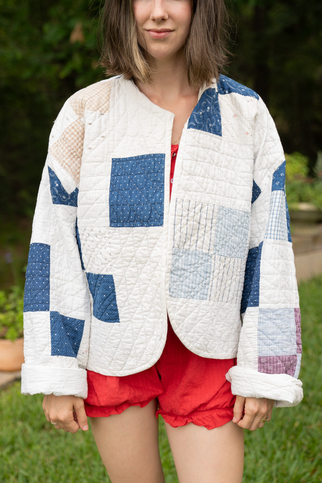 The Heritage Jacket | Blue & White Patch