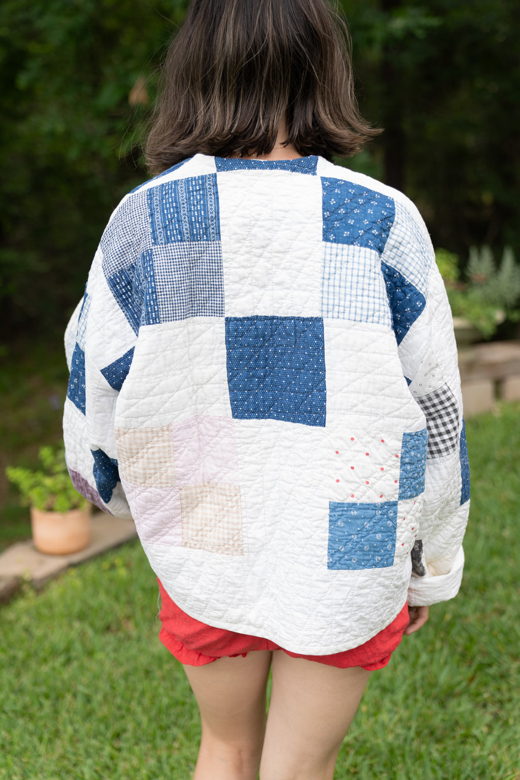 The Heritage Jacket | Blue & White Patch