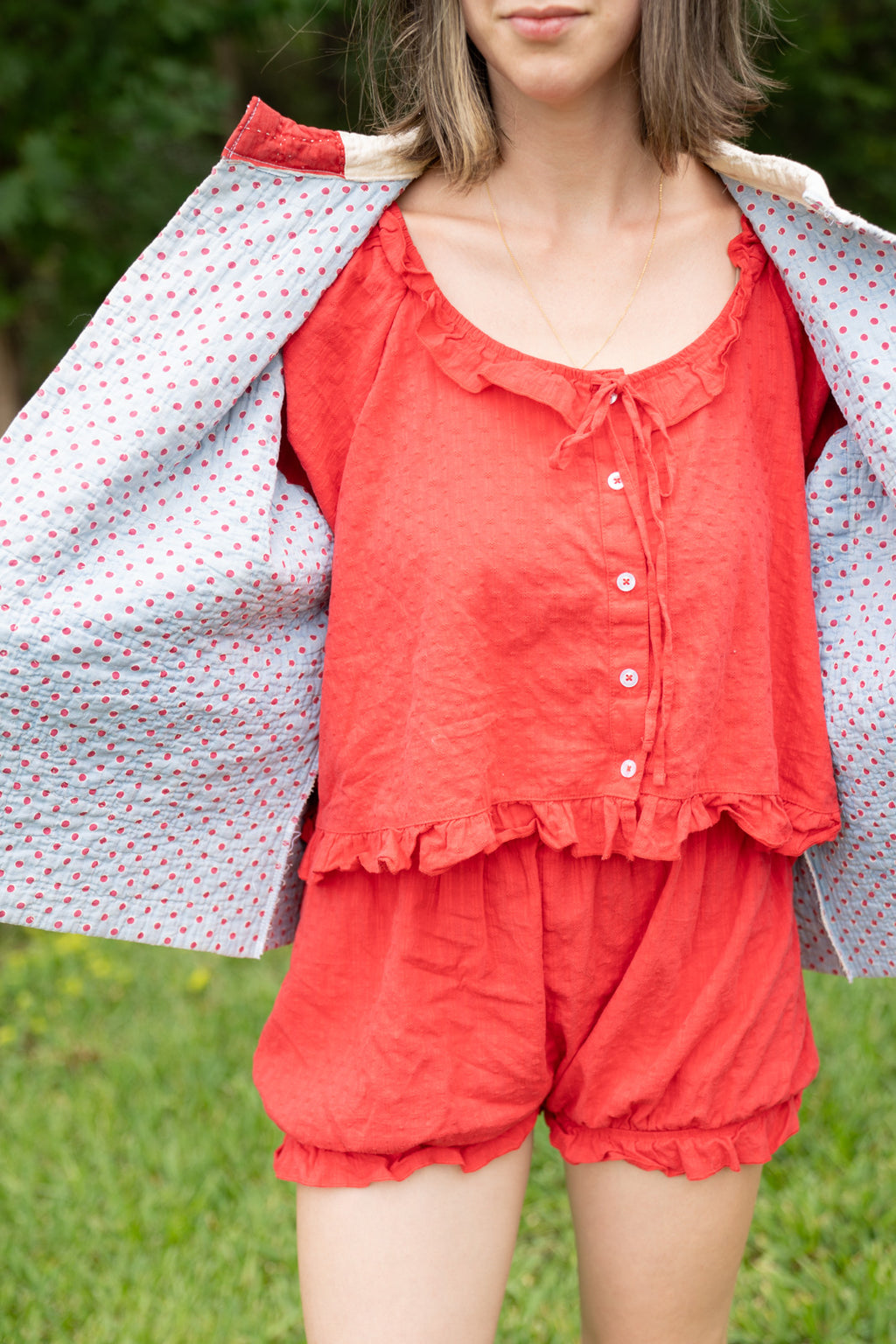 The Heritage Jacket | Red Dresden Plate