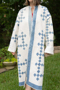 The Fireside Duster | Blue & White Postage Stamp